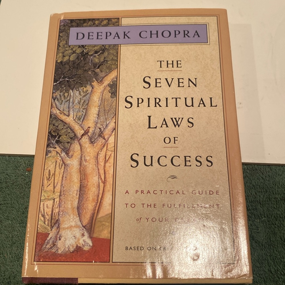 “The Seven Spiritual Laws of Success,” Hardcover with Dust Jacket- Vintage 1994